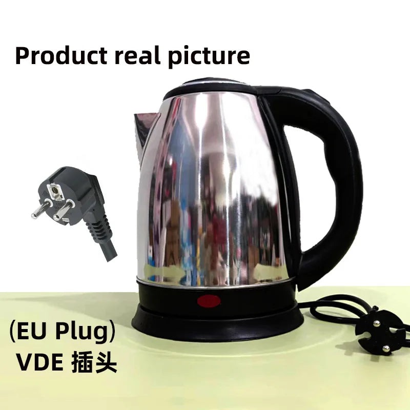 Stainless Steel Electric Kettle 2.0L - Rust-Resistant & Durable - Image 2