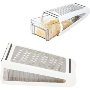 Double-Sided Cheese & Veggie Grater with Box Container