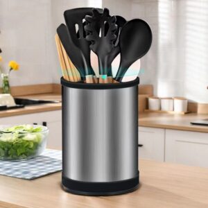 Rotatable Stainless Steel Utensil Storage Rack