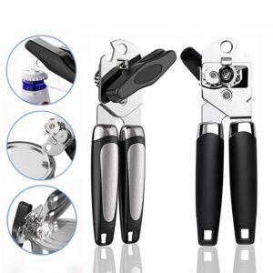 Stainless Steel Can Opener - Smooth Edge, Magnet Lift